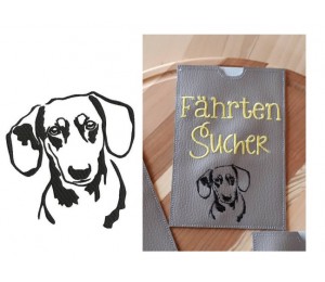 Stickdatei - Dackel 2 Silhouette